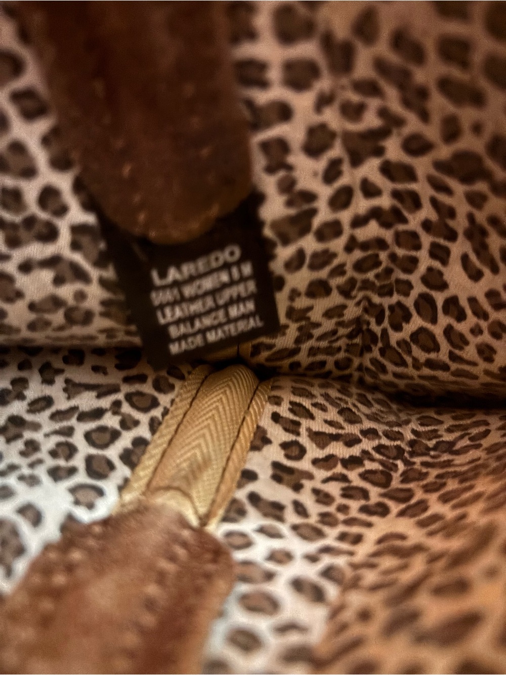 Laredo Leopard-Print Tote with Tan Accents